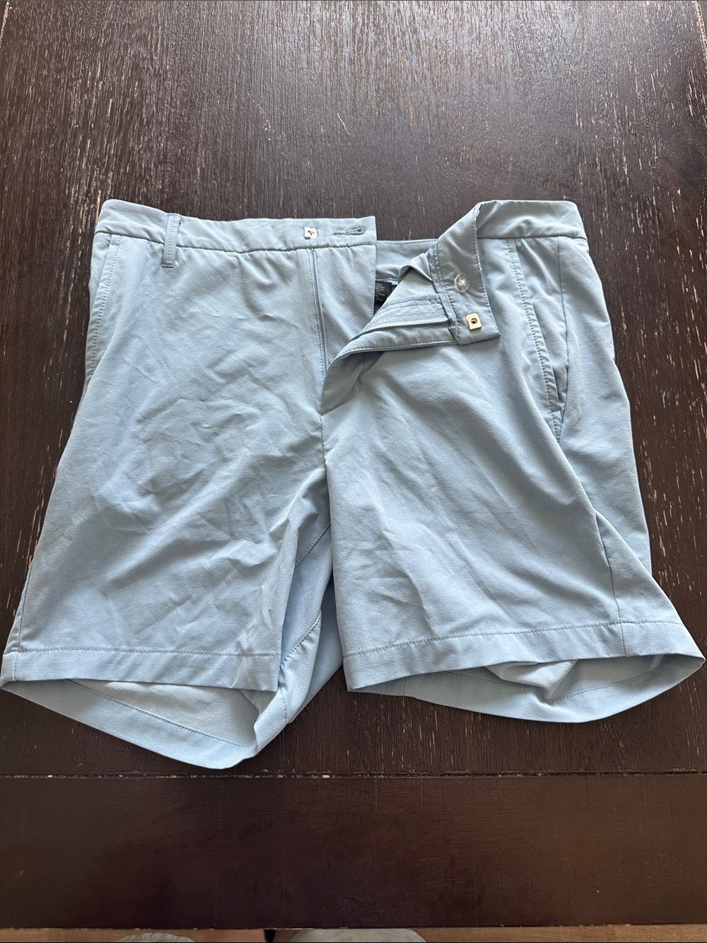 all in motion Light Blue Men’s Flat Front Shorts